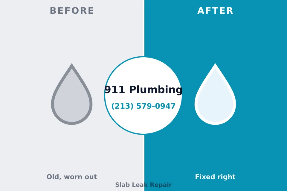 Before and after: plumbing repair North Bay Village, FL